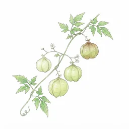 フウセンカズラのイラスト