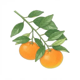 ウンシュウミカンのイラスト