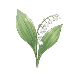 スズランのイラスト