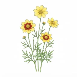 コレオプシスのイラスト