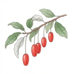 ナツグミのイラスト