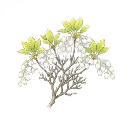 ドウダンツツジのイラスト