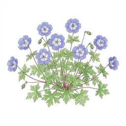ゲラニウムのイラスト