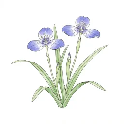 チリアヤメのイラスト