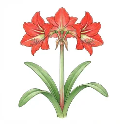 アマリリスのイラスト