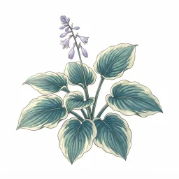 ギボウシのイラスト