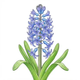 ヒヤシンスのイラスト