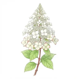 ノリウツギのイラスト