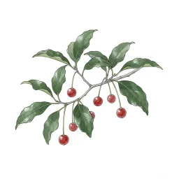 ソヨゴのイラスト