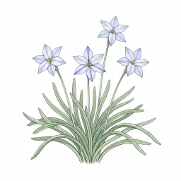 ハナニラのイラスト