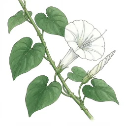 ヨルガオのイラスト