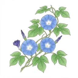 アサガオのイラスト