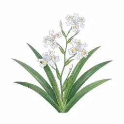 シャガのイラスト