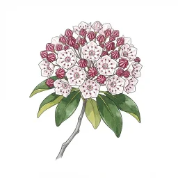カルミアのイラスト