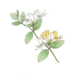 スイカズラのイラスト