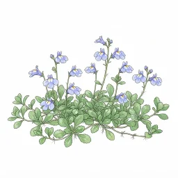 サギゴケのイラスト