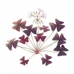 オキザリス・トリアングラリスのイラスト