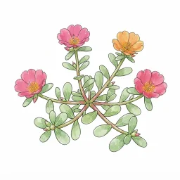 ポーチュラカのイラスト
