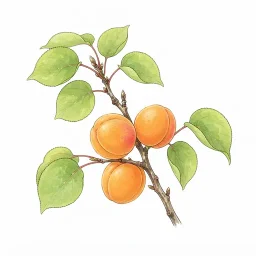 アンズのイラスト