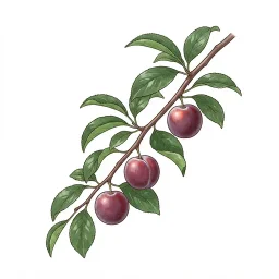 スモモのイラスト