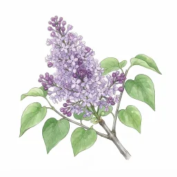 ライラックのイラスト