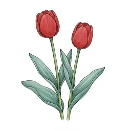 チューリップのイラスト